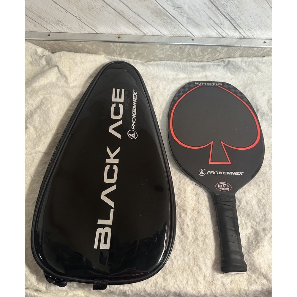 Prokennex Black Ace Pro Pickleball Paddle With Case.